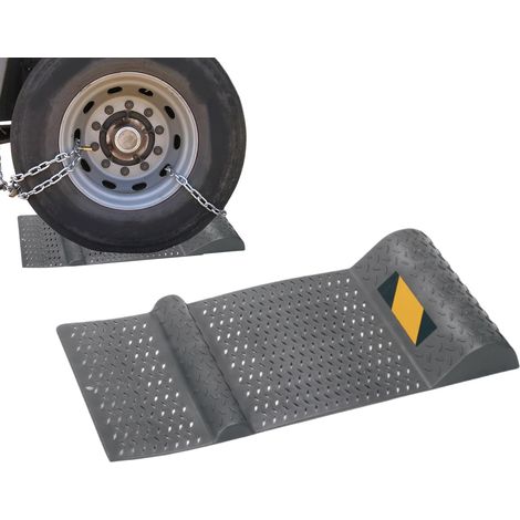 Butée de roue – Tapis d'arrêt de voiture antidérapant – Tapis de stationnement de garage, avec barrière anti-déversement pour le positionnement du véhicule, protection de sol de garage à domicile pour (1/5)