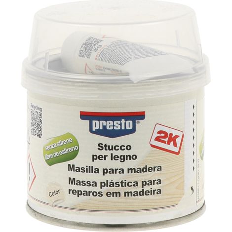 presto 443480 Stucco per legno senza stirene marrone chiaro 250 g