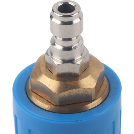 Accessoires pour nettoyeur haute pression 3600 PSI/276 bars : buse rotative haute puissance bleue + bouchon 1/4, diamètre d'orifice 0,25 (1/5)