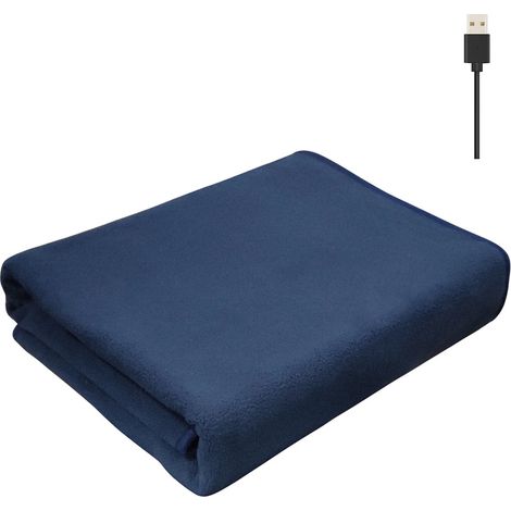 Couverture chauffante électrique USB – EINNENFFER – Plaid et châle doux, léger, 5 couleurs, hiver 45 °C, poche pour batterie, facile à utiliser (1/5)