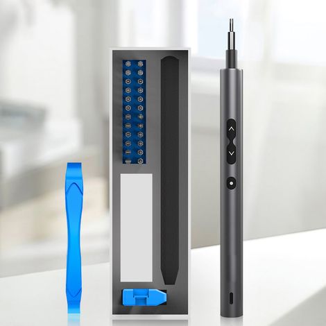 Tournevis électrique multifonction rechargeable à batterie lithium avec éclairage LED (1/4)