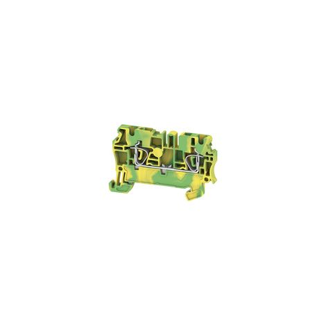 Morsetto di terra, Molla autobloccante, 2.5 mm², 300 A (2,5 mm²), Verde/giallo