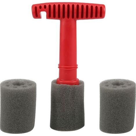 Adapté aux stations de lavage auto intégrées, il est livré avec une brosse pour écrous de roue, une brosse pour écrous de jante, des outils de nettoyage de jantes et 3 éponges de rechange. (1/3)
