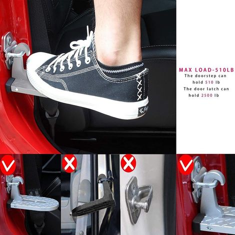 Autopedal-Türtritt, klappbare Leiter, Fußstütze, Fahrzeughakenpedal für einfachen Zugang zum Autodachzubehör (1/5)