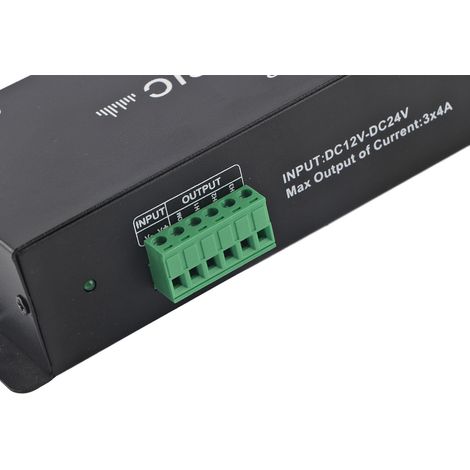 RGB DMX512 Konstantspannungsdecoder für Musik, dedizierter 3-Kanal-Technik-Bühnencontroller, LED-Controller, 4 A pro Kanal. (1/5)