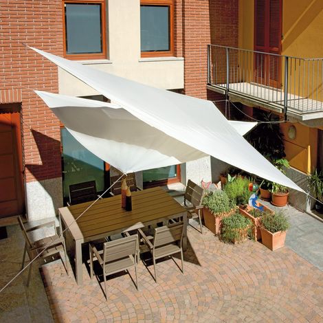 Moia Greenwood Vela Ombreggiante Quadrata Ecrù 5×5 m