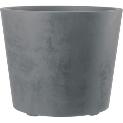 VASO MILLENNIUM 59 CM GRIGIO CON RISERVA D'ACQUA E RUOTE