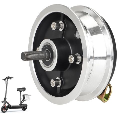 Moyeu de Roue Avant 8 Pouces pour Dualtron Speedway Mini 4 Pro/SpeedTrott GX12 - Jante en Acier 200x50 - Frein à Tambour - Voiture Électrique (1/5)