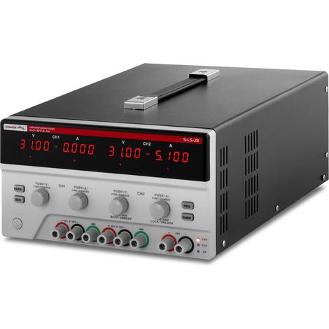Alimentation de laboratoire 3 canaux 0-30VDC 0-5A S-LS-28 (1/5)