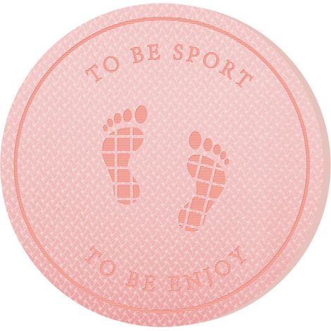 Tapis de saut à la corde en TPE (sans corde), 15 mm de réactivité, double face, antidérapant, imperméable, amortissant les chocs, 64 x 64 cm, rose (1/5)