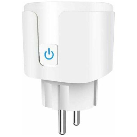 Prise Connectée WIFI, Prise intelligente 16A compatible avec Android et iOS Alexa (Echo et Echo Dot), Siri, SmartThings, Google Home, Surveillance de l’énergie, Fonction minuterie (1 Pack)