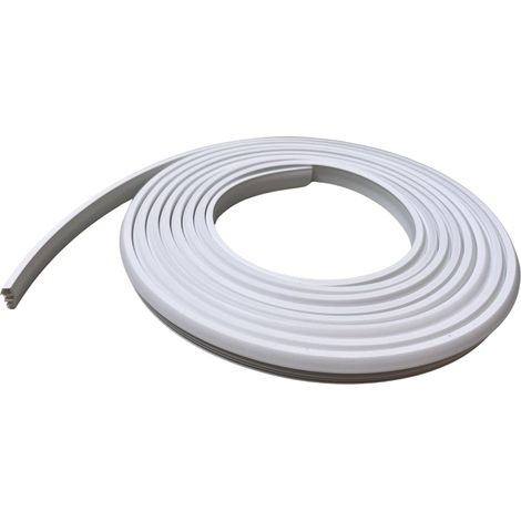 Joint d'étanchéité ailé premium pour fenêtres et portes en bois - 5 mètres - Couleur: blanc (blanc)
