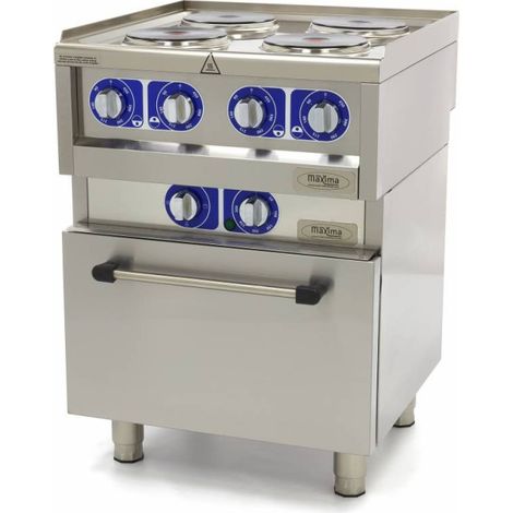 Cuisinière professionnelle - 4 brûleurs - Électrique - Maxima (1/5)