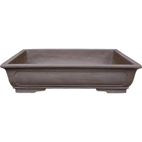 Vaso per bonsai rettangolare in gres 129,5x80,5x26,5 cm - WY9