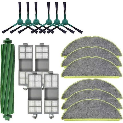 Accessoires pour aspirateur compacteur de poussière iRobot Roomba 205 / Combiné : brosse latérale principale, filtre HEPA, chiffon de nettoyage et pièces de rechange (1/5)