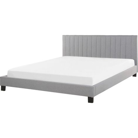 Bed Fabric POITIERS 180 x 200 cm (EU Super King) Light Grey