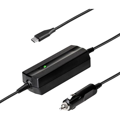 Adaptateur allume-cigare USB-C AK-ND-83 5-20 V / 3-3,25 A 65 W, compatible USB Type-C Power Delivery QC 3.0