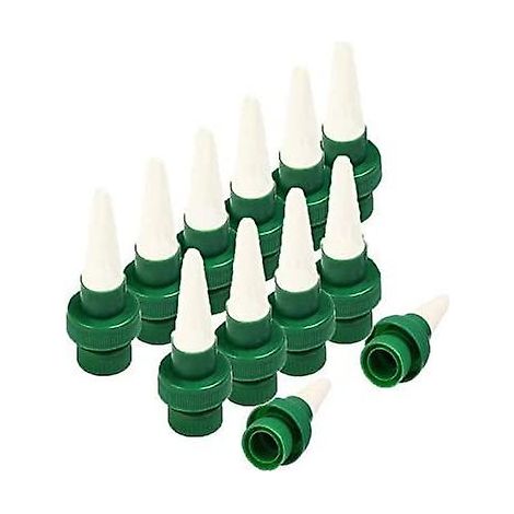 Automatischer Pflanzenbewässerer aus Keramik mit selbstbewässernden Spikes für Blumen und Tropfen, Bewässerungssystem für den Innen- und Außenbereich, 12er-Pack