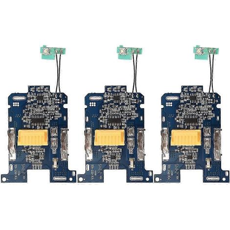 Lot de 3 cartes de protection de charge pour batterie Li-ion BL1830 (compatibles avec les outils électriques 18 V BL1815, BL1860, LXT400 et BL1850NEW). (1/5)