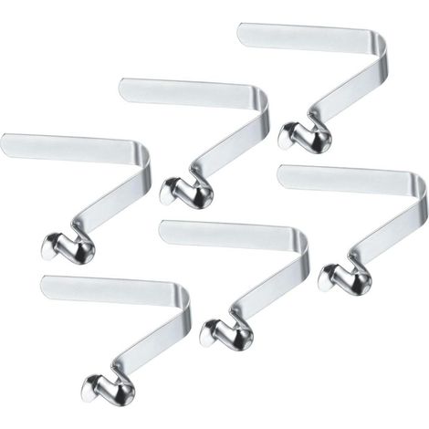 Federklammern für Teleskoprohre 9x8 mm (6 Stück) - Sicherungsstifte für Kajakpaddel - Stahl-Sicherungsclips für Zeltstangen (1/4)