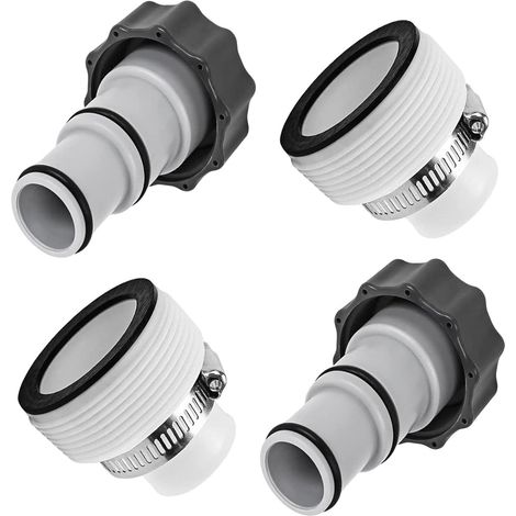 Adatto per interfacce di pompe filtro INTEX, adattatore per tubo flessibile da 1,25 pollici a 1,5 pollici, adattatore per tubo flessibile, kit adattatore di scarico. (1/5)