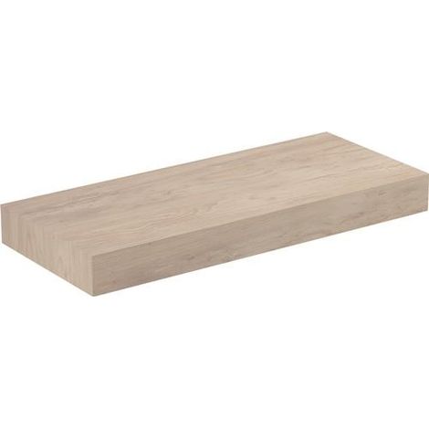 Ideal Standard Console Adapto , sans découpe, pour combinaison avec lavabos ou vasques, 1200mm, Coloris: Décor lumière de pin - U8409FF
