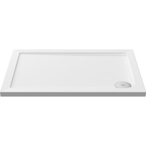 1000mm x 700mm Premium Rectangular Shower Tray - White