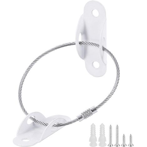 Möbelanker (6 Stück), Wandanker aus Aluminiumlegierung, große Ausführung für Bettschränke, Regale zur Möbelbefestigung, weiß (1/5)