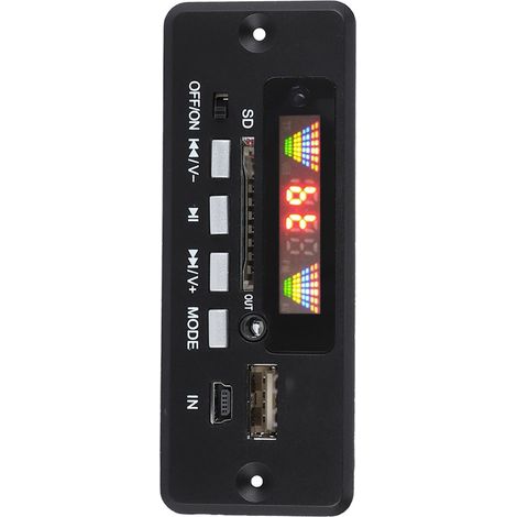 Freisprecheinrichtung für Autos, Decoderkarte 02EBT-DX mit Bluetooth-Fernbedienung (schwarz) (1/5)