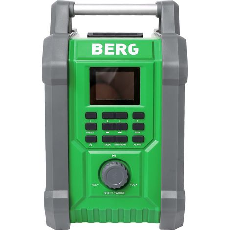 TECTOOL Radio de chantier Bluetooth DAB+ avec batterie Li-Ion - 2x15W - étanche IP54