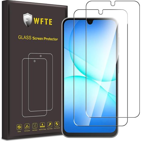 Lot de 2 Verre Trempé pour Samsung Galaxy A17 5G / Samsung Galaxy A16 5G, 0,26mm Film de Protection D'écran avec Haute Transparence à 99%, Anti-trace Protecteur avec Dureté 9H Glass (1/5)