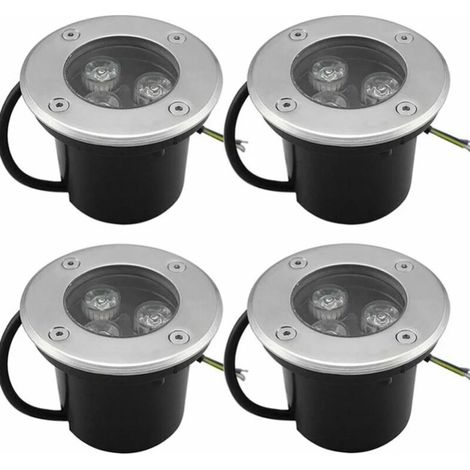 4 PACK Blanc Chaud 3W IP65 Spot LED Encastré Extérieur 270 Lumen Rond Led Terrasse Downlight Lampe D'éclairage De Jardin Extérieur, pour Jardin Chemin Cour Garage (1/5)