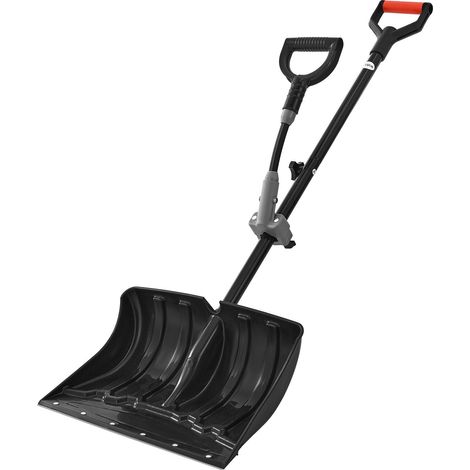 Pelle à neige pour allée, en plastique, 45,5 cm de large, pelle de nettoyage de neige avec poignées en D, antidérapante, grande capacité, outil de déneigement léger pour jardin, voiture, camping (1/5)