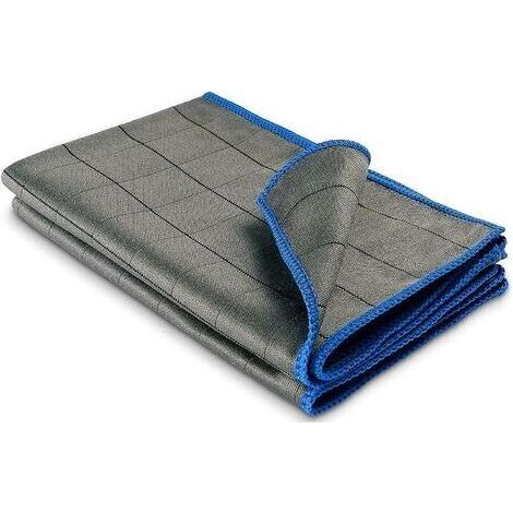 3X Chiffons Professionnels pour Verre en Microfibre de 400 g/m2 Nettoyage sans Traces des vitres, Verres - Extrêmement Absorbant, Chiffons de Polissage Non Pelucheux 50x40cm (1/3)