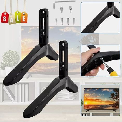 Pieds de support TV, socle TV, support de table, compatible avec les téléviseurs Samsung et LG de 32 à 65 pouces. (1/5)