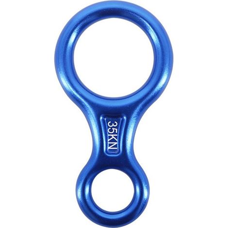 35kN rappel huit(Bleu), dispositif de rappel escalade 8 Descendeur pour diamètre de corde 8-13 mm (1/5)