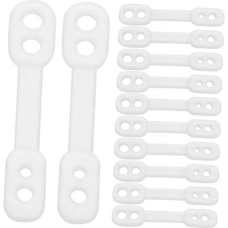 100Pièces Boucles de Cintre Coupe Vent pour Vêtements Fixations Antidérapantes Accessoires pour Intérieur Extérieur (1/5)