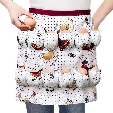 Egg Apron - Multipurpose - Egg Gathering - Polyester - Washable - Convenient