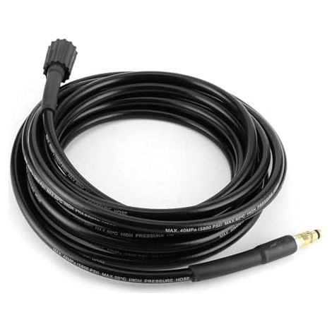 Tuyau de Nettoyeur Haute Pression, Tuyau en Caoutchouc de Nettoyage D'eau à Haute Pression de 40MPa 5800PSI pour K2 K3 K4 K5 (8 mètres) (1/5)