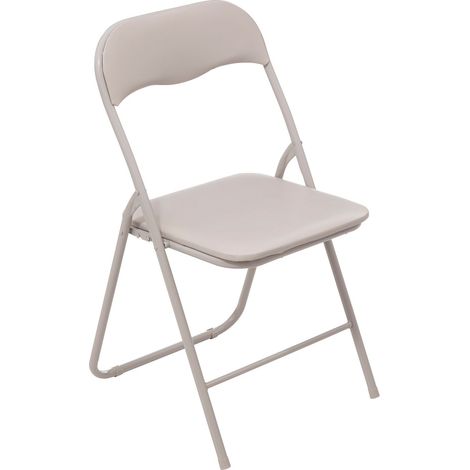 5Five Simply Smart – Chaise pliante en PVC – Structure en métal – Hauteur d'assise 43 cm – Pliable pour rangement facile – Usage intérieur uniquement (1/4)