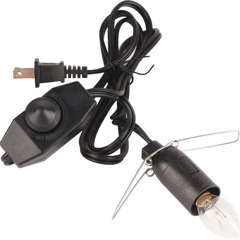 Ortviai Cordon d’alimentation pour lampe en sel cristallin avec variateur, 25 W, 1,5 m, E14 (1/5)