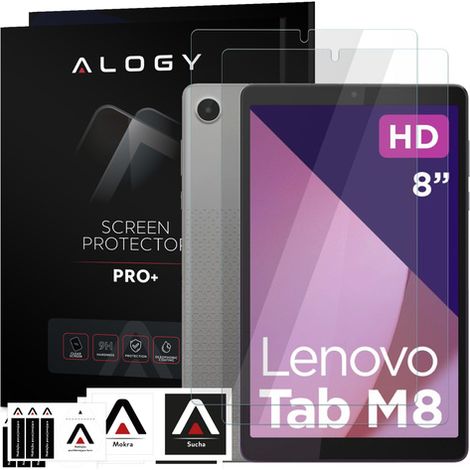 2x gehärtetes Glas für Lenovo Tab M8 (2./3./4. Generation) TB300, TB8506, TB8705, TB8505 Alogy Displayschutzfolie (1/5)
