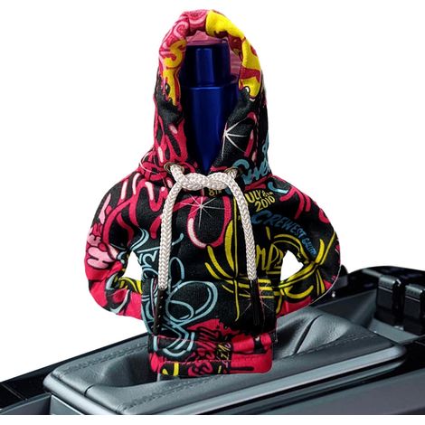 Sweat à capuche avec pommeau de levier de vitesse - Gadgets pour housses de levier de vitesse Gear Shift Hoodie Cover Auto Pommeau de levier de vitesse Gadgets d'intérieur pour la décoration (1/5)