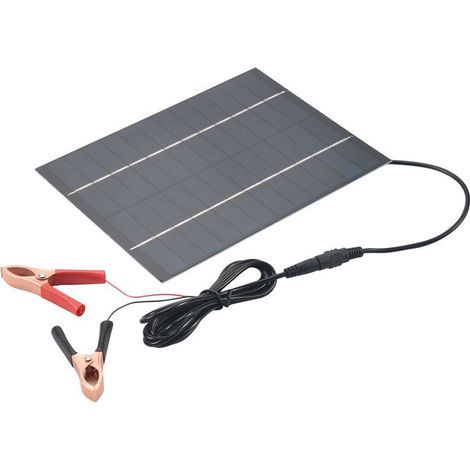 Panneau solaire 5.5W 12V étanche polycristallin chargeur batterie extérieur bateau (1/5)