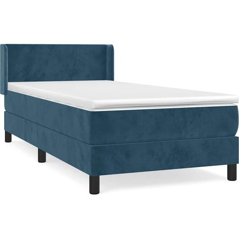 Maison Exclusive - Boxspringbett mit Matratze Dunkelblau 100x200