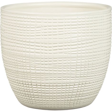 Scheurich Übertopf Serie 866 Ø 25 x 22,1 cm creme Blumentöpfe & Übertöpfe