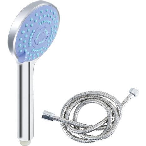 Pomme de douche avec flexible 1,5M haute pression 3 jets Pomme de douche Economiseur d'eau Pomme de douche à main (1/5)