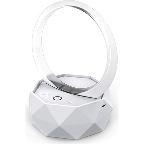 JSSEVN - Barra de sonido compacta y potente, diseño exterior de subwoofer, placa guía de luz romboidal de tres velocidades, iluminación conmutable, rosa. La nueva (1/5)