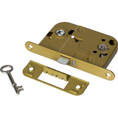 Serrure encastrée 72/45 mm pour portes intérieures universelle BB (1/5)