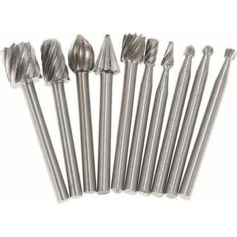 Accessoires De Meulage Electriques, Fraise Rotative Bits De Routeur , 10Pcs, 3Mm (1/4)